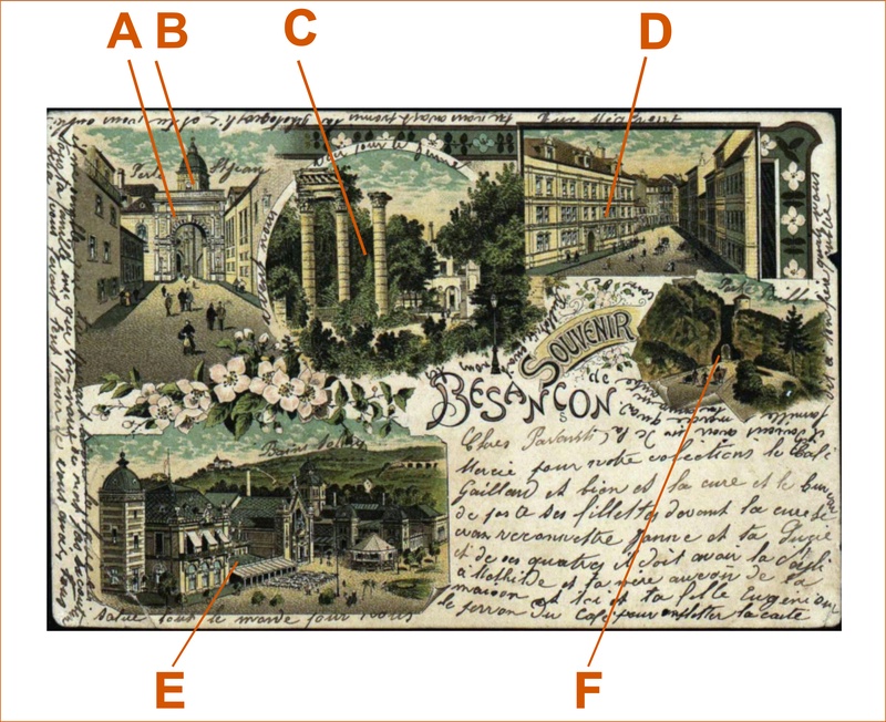 Besançon Carte postale