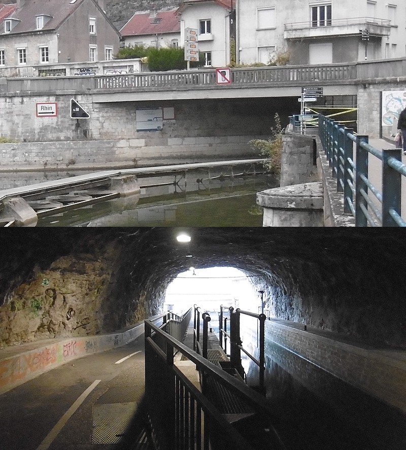 Besançon, Tunnel Kanal