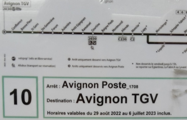 avignon stadt - TGV