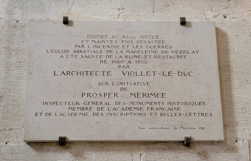 vezelay tafel viollet le duc