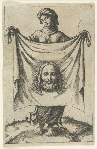 marcantonio raimondi veronika schweisstuch