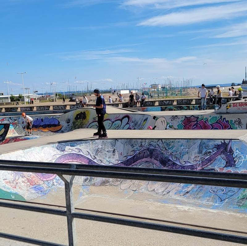 le havre skatebahn am strand